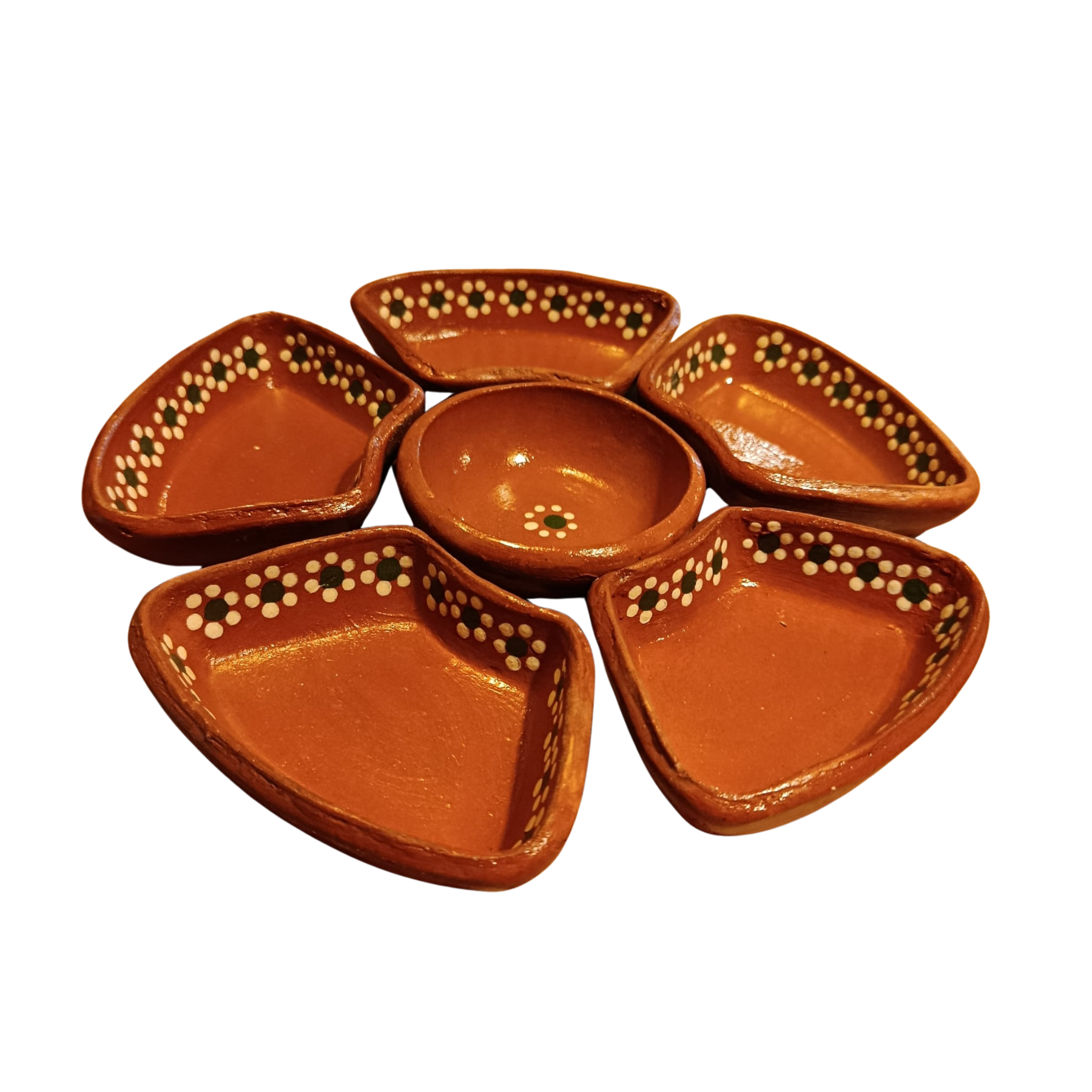 Plato Botanero Mexicain en Terre Cuite 7 Pièces – Image 3